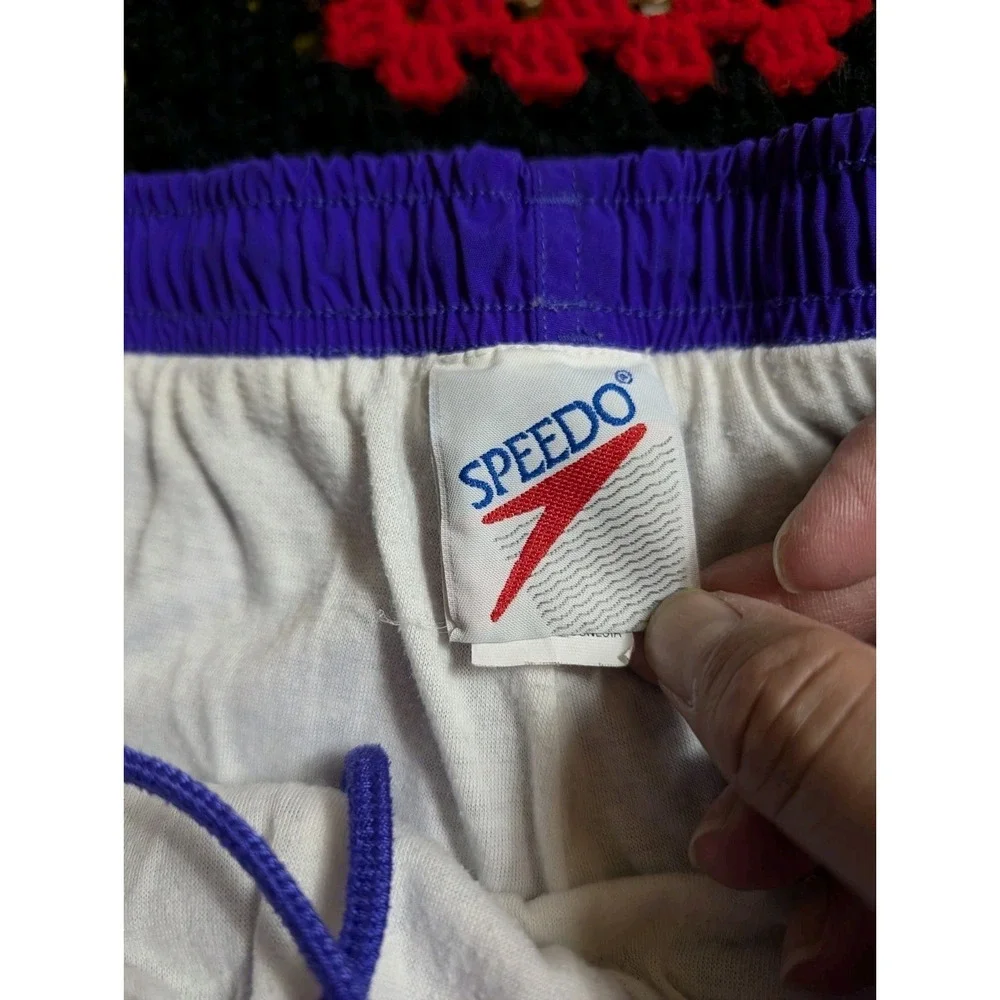 Speedo Vintage Men's Size XL Purple 90s Nylon Lined Active‎ Parachute Pants 24